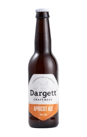 Beer "Dargett" apricot, glass container 0.33l