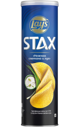 Чипсы "Lays" Stax сметана и лук 140г