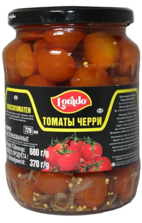 Պահածո Լորադո մարինացված չերրի լոլիկներ 720մլ