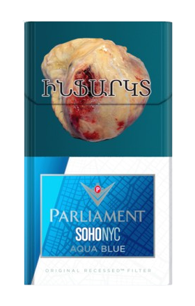 Cigarettes "Parliament" Sohonyc Aqua Blue	