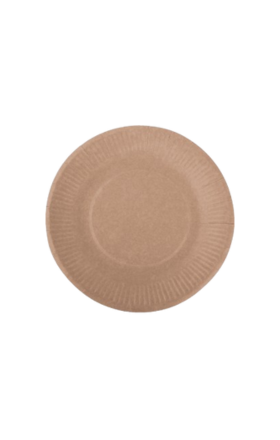 Միանգամյա օգտագործման ափսե փոքր խորը կռաֆտ 6հատ թղթե "Օվալ պլաստ"