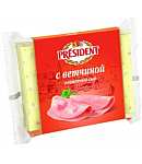 Сыр плавленый "President Ветчина" 150г 