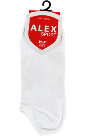 Мужские спортивные носки "Алекс", белые, размер 39-41
