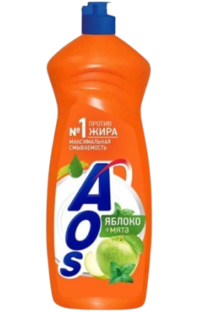 Dish washing balm "AOS" apple mint 900g