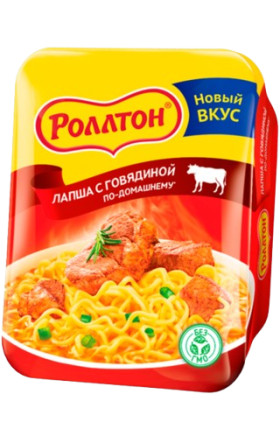 Лапша "Роллтон" 100г Говядина