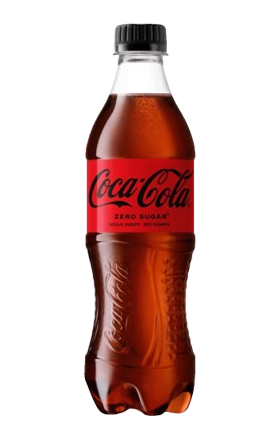 Refreshing carbonated drink "Coca-Cola" Zero 0.5l
