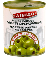 Green olives 'Aiello' pitted 850g