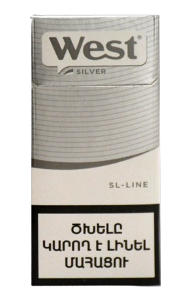 Cigarettes "West" silver slims 