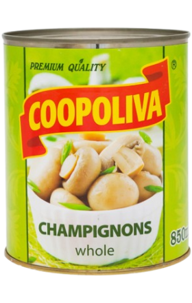 Սունկ «Coopoliva»  շամպինյոն ամբողջական 800գր