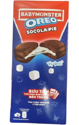 Biscuit "Oreo" Cadbury, chocolate covered 6 pieces 168g