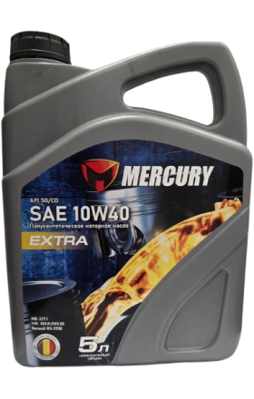 Моторное масло «Меркури» SAE 10W-40 Экстра, 5 л