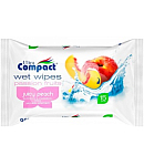 Wet wipes "Compact" peach 15 pcs