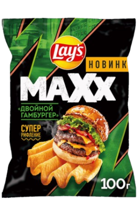 Chips "Lays" Maxx, double hamburger 100g