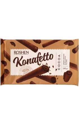 Waffle sticks "Roshen" Konafetto with cocoa 156g