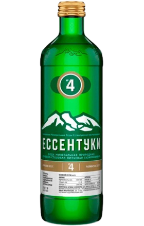 Mineral water "Essentuki" N4, glass container 0.45l