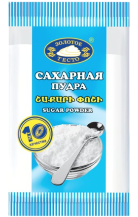 Sugar powder  "Zolotoe testo" 90g