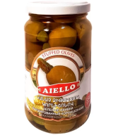 Aiello green olives with gherkins 350g