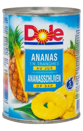 Արքայախնձորի օղակներ «Dole» 567գ 