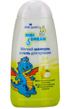 Շամպուն գել մանկական «Bella Jardin» 2in1 bibi dream տանձ 300մլ