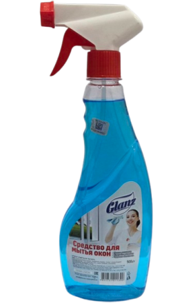 Жидкость для мытья стекол «Glanz», 0,5 л