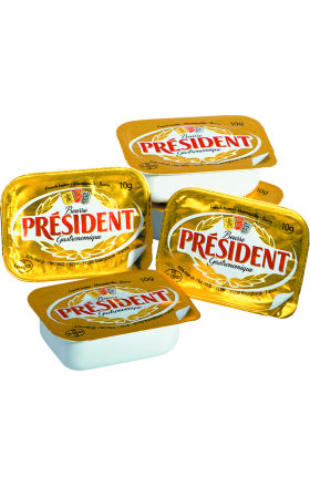 Масло "President" 10*10г, жирность: 82% 