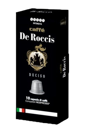 Coffee capsules "De Roccis" Nespresso Deciso, 10 pcs