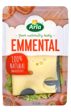Պանիր էմմենտալ «Արլա» կտրատած 150 գր