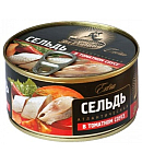 Сельдь в томатном соусе "За Родину" 185г