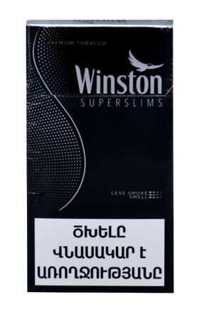 Ծխախոտ «Winston» Superslims Black