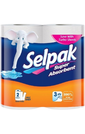 Paper towel "Selpak" three-ply 12 pieces