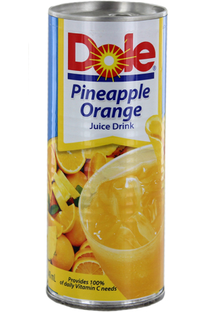 Հյութ «Dole» 240մլ արքայախնձոր և նարինջ