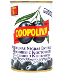 Оливки черные с косточкой "Coopoliva S" 300г