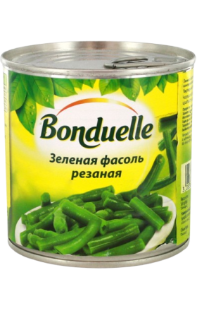Կանաչ լոբի  «Bonduelle»  կտրատած 400գ 