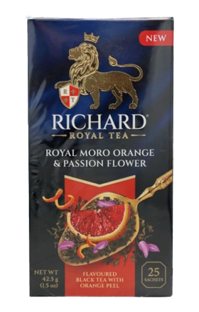 Black tea "Richard" Moro orange-passion flower, 25 pieces