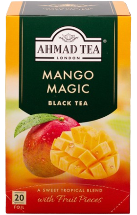 Black tea "Ahmad" Mango flavor 20 pieces