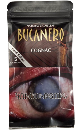 Cigarillos “Bucanero”, cognac, 5 pcs