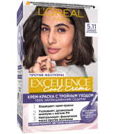 Մազի ներկ «L'Oreal» Excellence 5.11 մոխր.բաց շագանակագույն