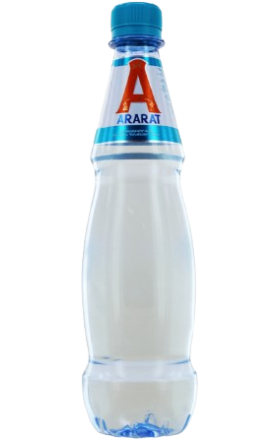 Mineral water "Ararat", plastic container 0.5l