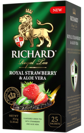 Թեյ կանաչ «Richard» Ռոյալ, ելակ և հալվե 25հատ