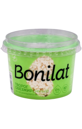 Cottage cheese "Bonilat" 0%, 180g