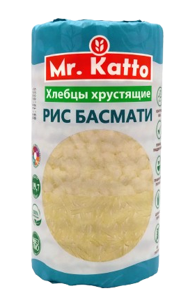 Rice crispbread "Mr.Katto" basmati, gluten free 75g
