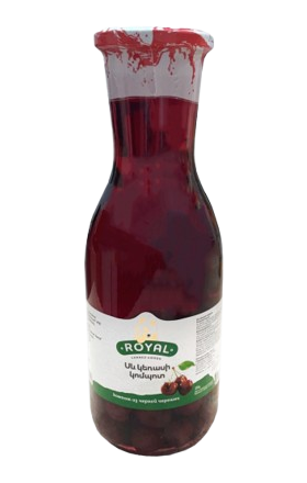 Compote "Royal" black cherry 1l