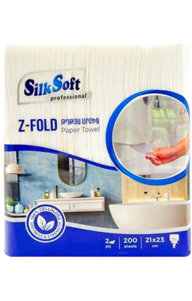 Полотенца бумажные "Silk Soft" Z-Fold 2x 200 шт.