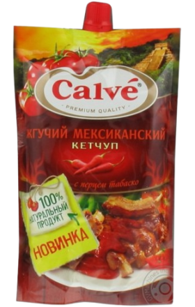 Կետչուպ կծու «Calve» 350գ