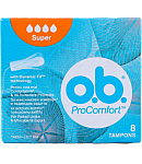 Ներդիրներ «O.b. Pro Comfort Silk Touch Super» 8հատ