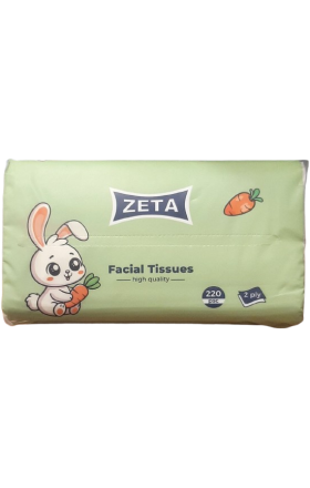 Салфетки "ZETA" 200 шт. 2-слойные