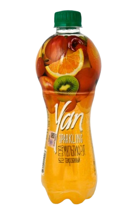 Refreshing carbonated drink "Yan" 470ml Multifruit 