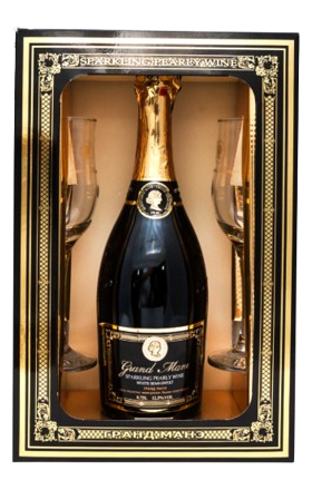 Փրփրուն գինի «Գրանդ Մանե» (տուփով) 0.75լ+2բաժակ