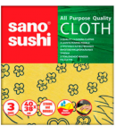 Тряпкa "Sano" универсальные 40*38см, 3шт
