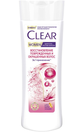 Շամպուն Clear восстановление поврежденных и окрашенных волос 380մլ 